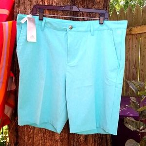 NWT Golf shorts Adidas ~ mint rush- Crosshatch sz 38